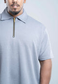 Ash Grey Premium Dior ambush  zipper Polo Shirt