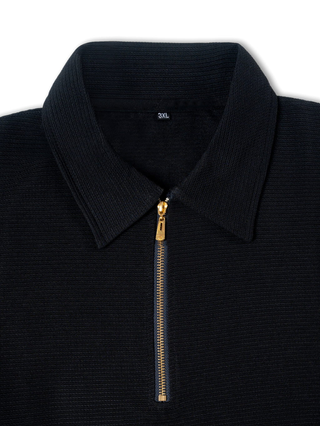 Black Premium zipper Polo Shirt