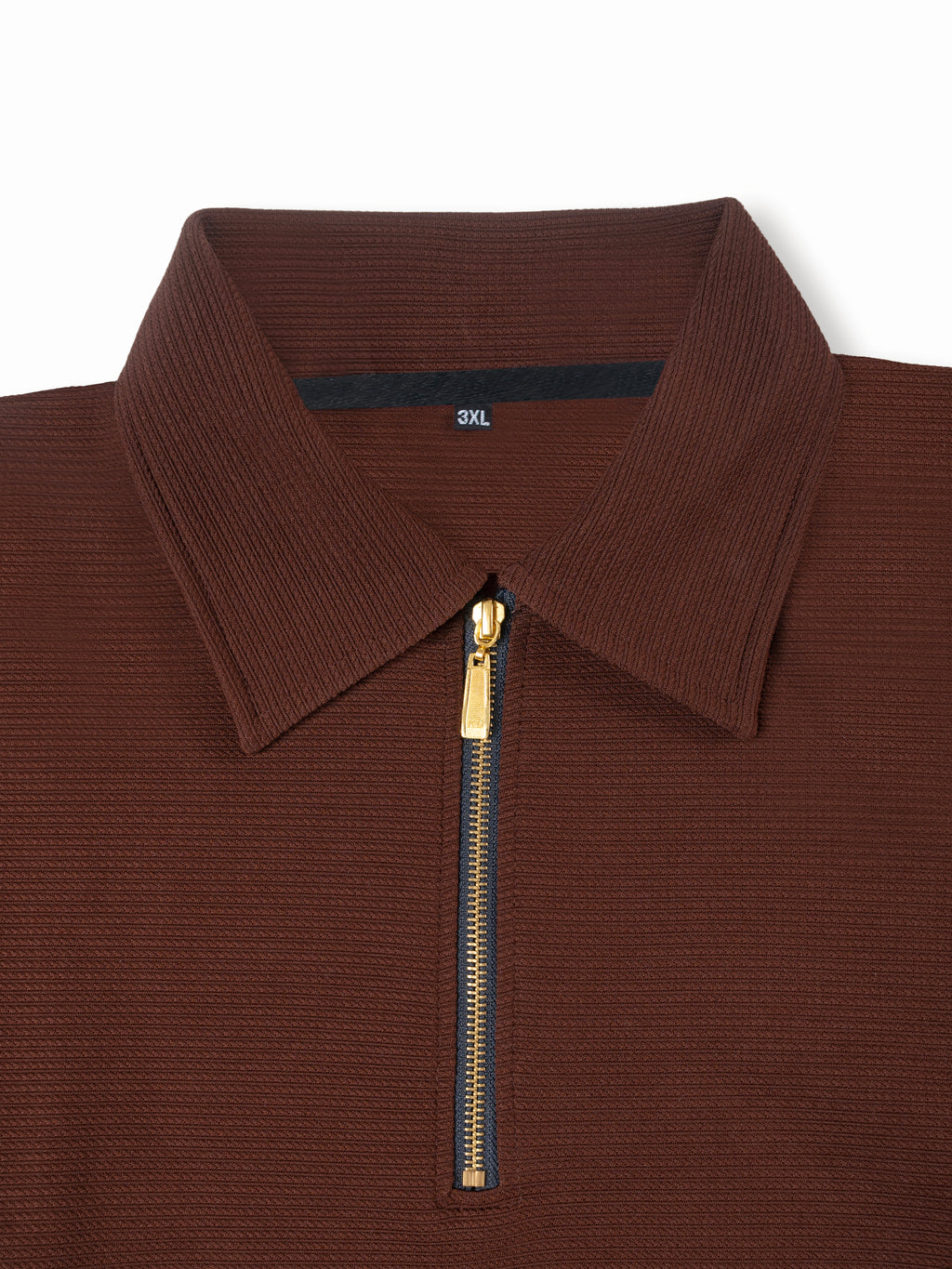 Dark brown Premium zipper Polo Shirt