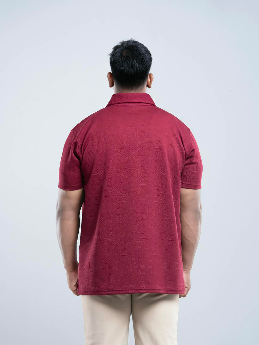 Maroon Premium zipper Polo Shirt