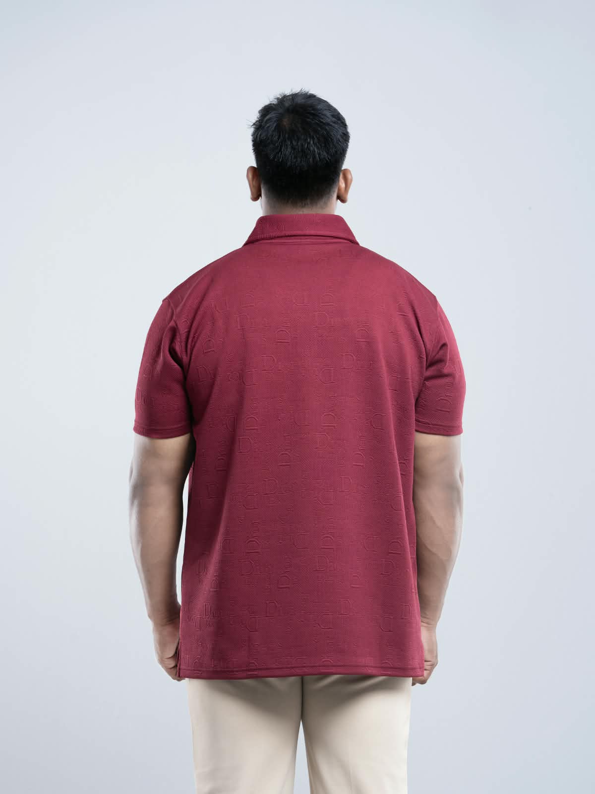 Maroon Premium zipper Polo Shirt
