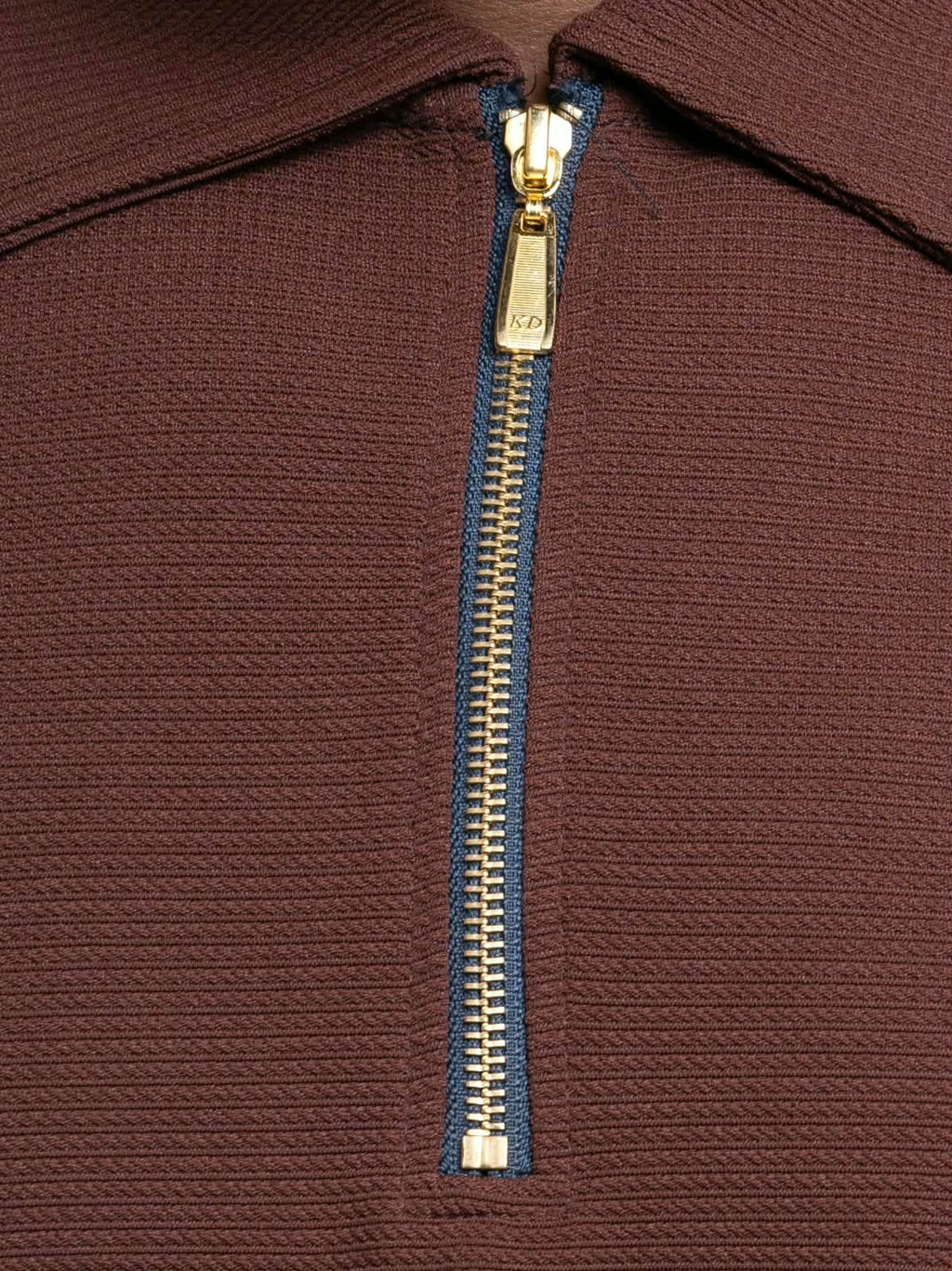 Dark brown Premium zipper Polo Shirt