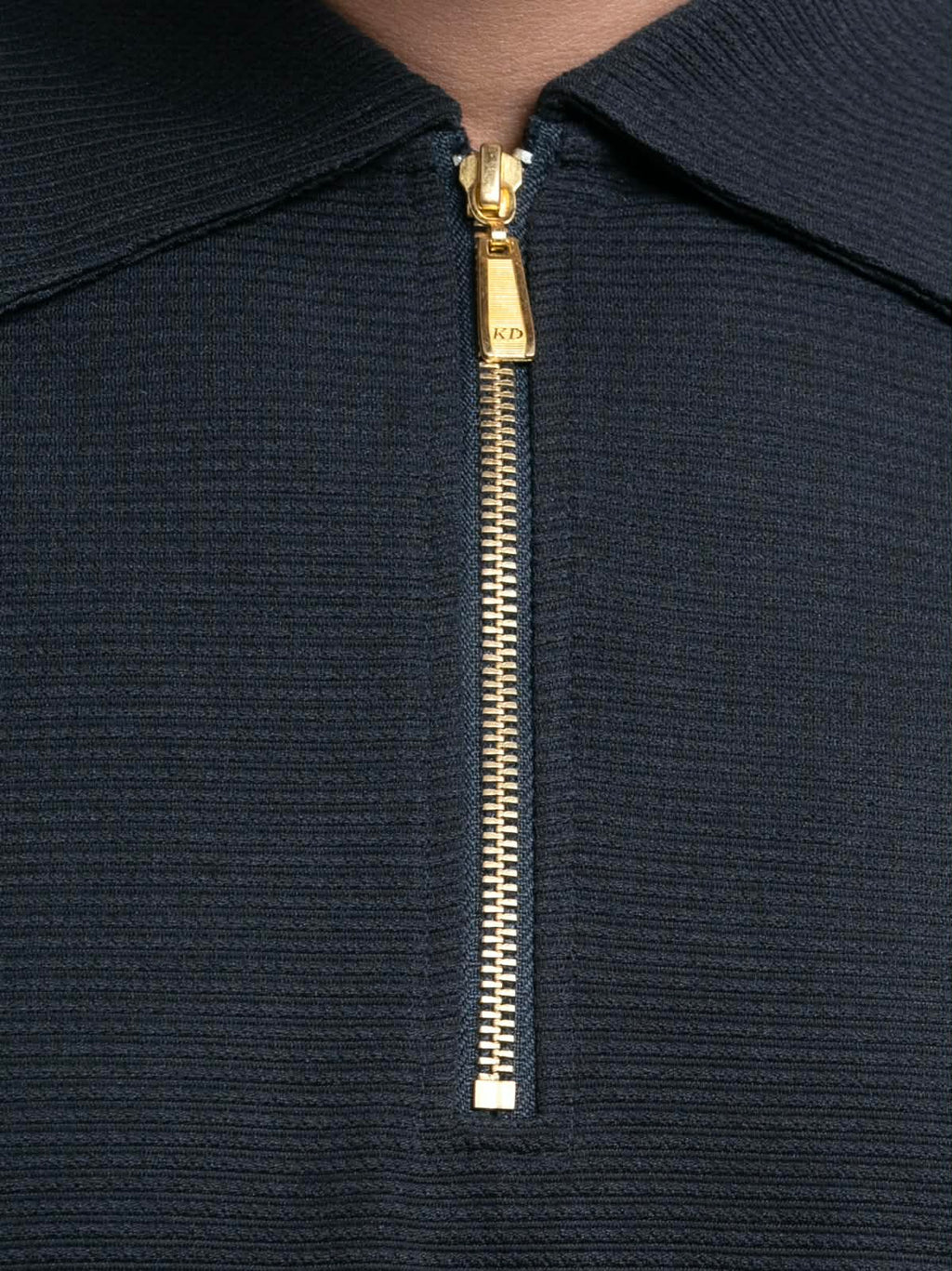 Black Premium zipper Polo Shirt