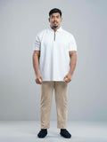 White Premium Dior ambush  zipper Polo Shirt