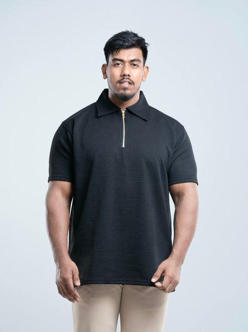 Black Premium Dior ambush  zipper Polo Shirt