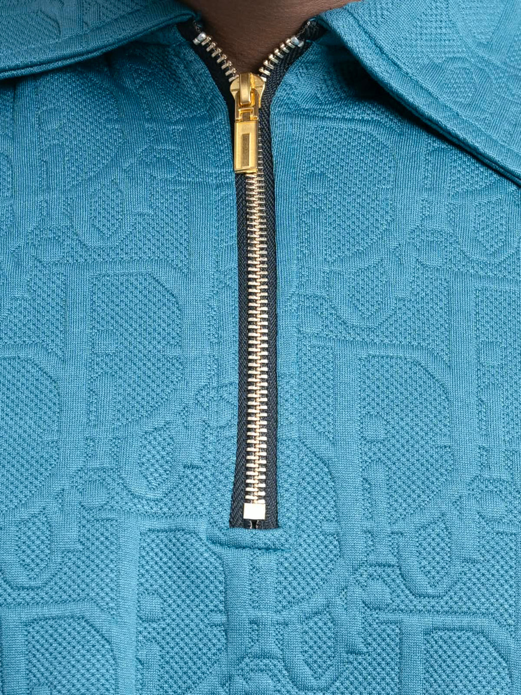 Ocean Blue Premium Dior ambush  zipper Polo Shirt