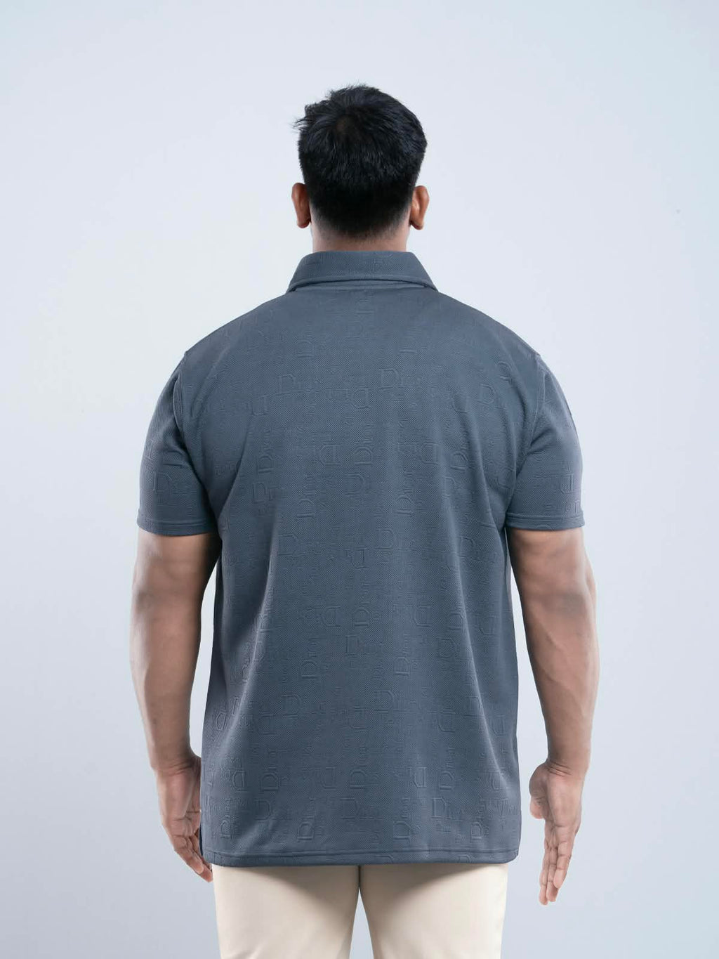 Charcoal Grey Premium Dior ambush  zipper Polo Shirt
