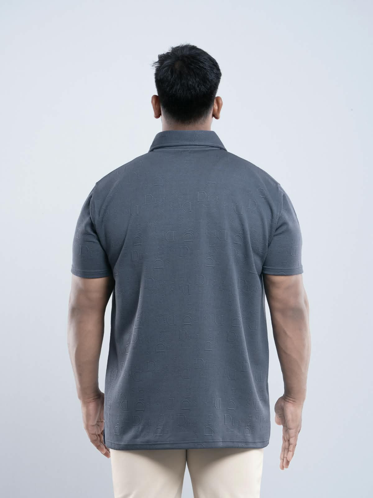 Charcoal Grey Premium Dior ambush  zipper Polo Shirt