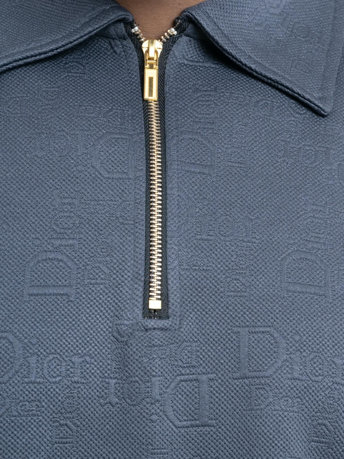 Charcoal Grey Premium Dior ambush  zipper Polo Shirt