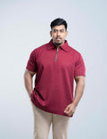 Maroon Premium Dior ambush  zipper Polo Shirt