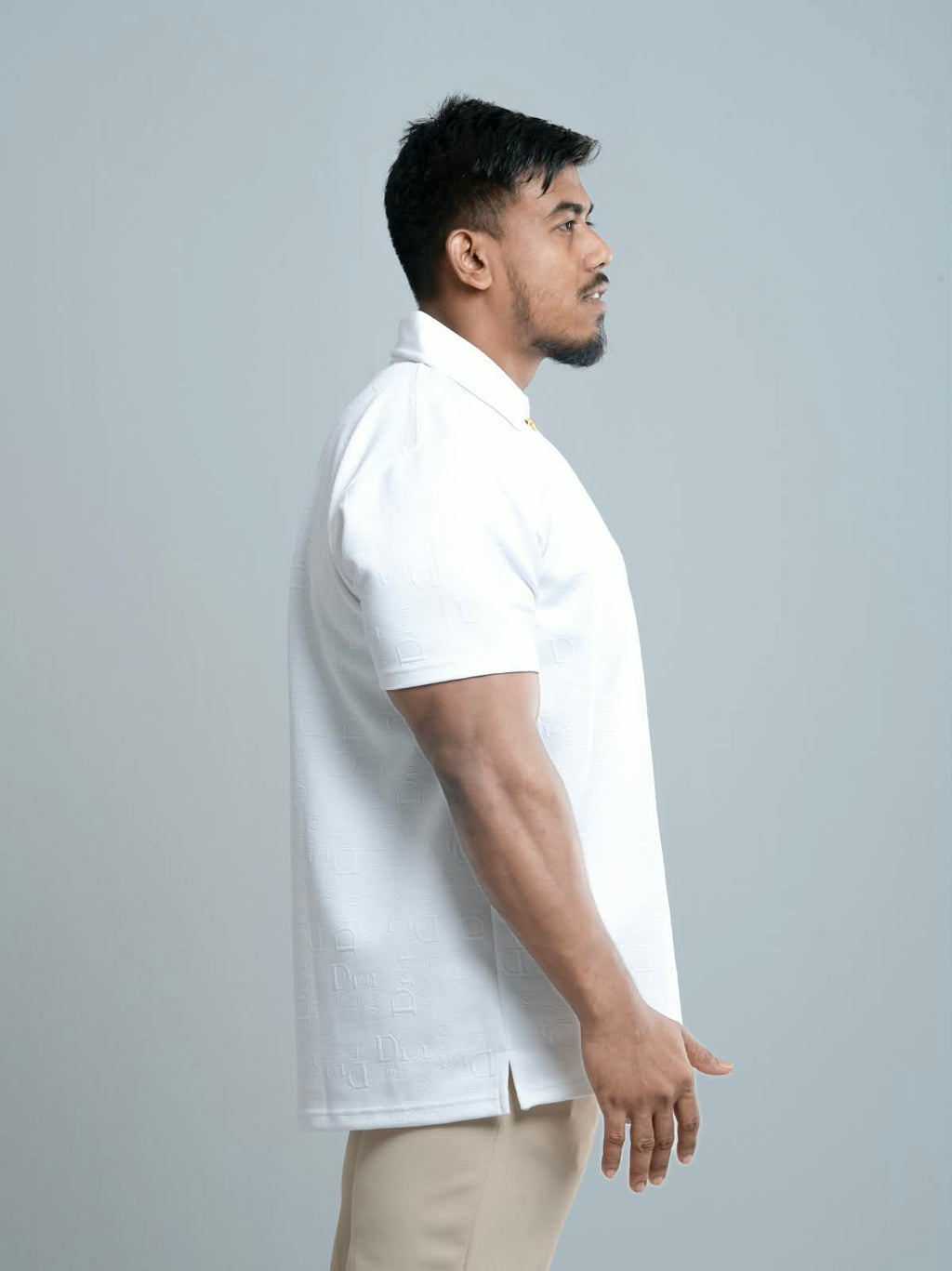 White Premium Dior ambush  zipper Polo Shirt