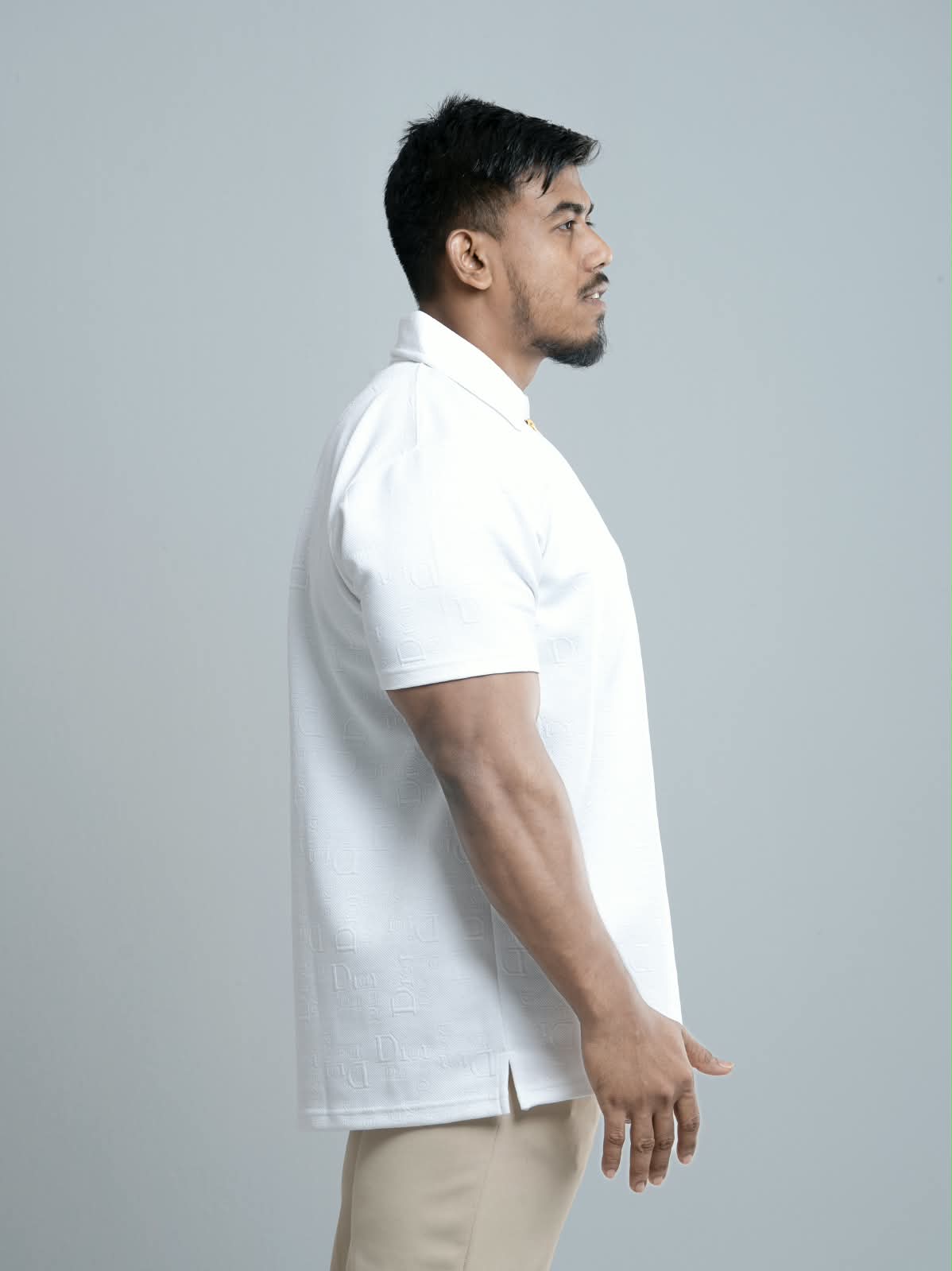 White Premium Dior ambush  zipper Polo Shirt