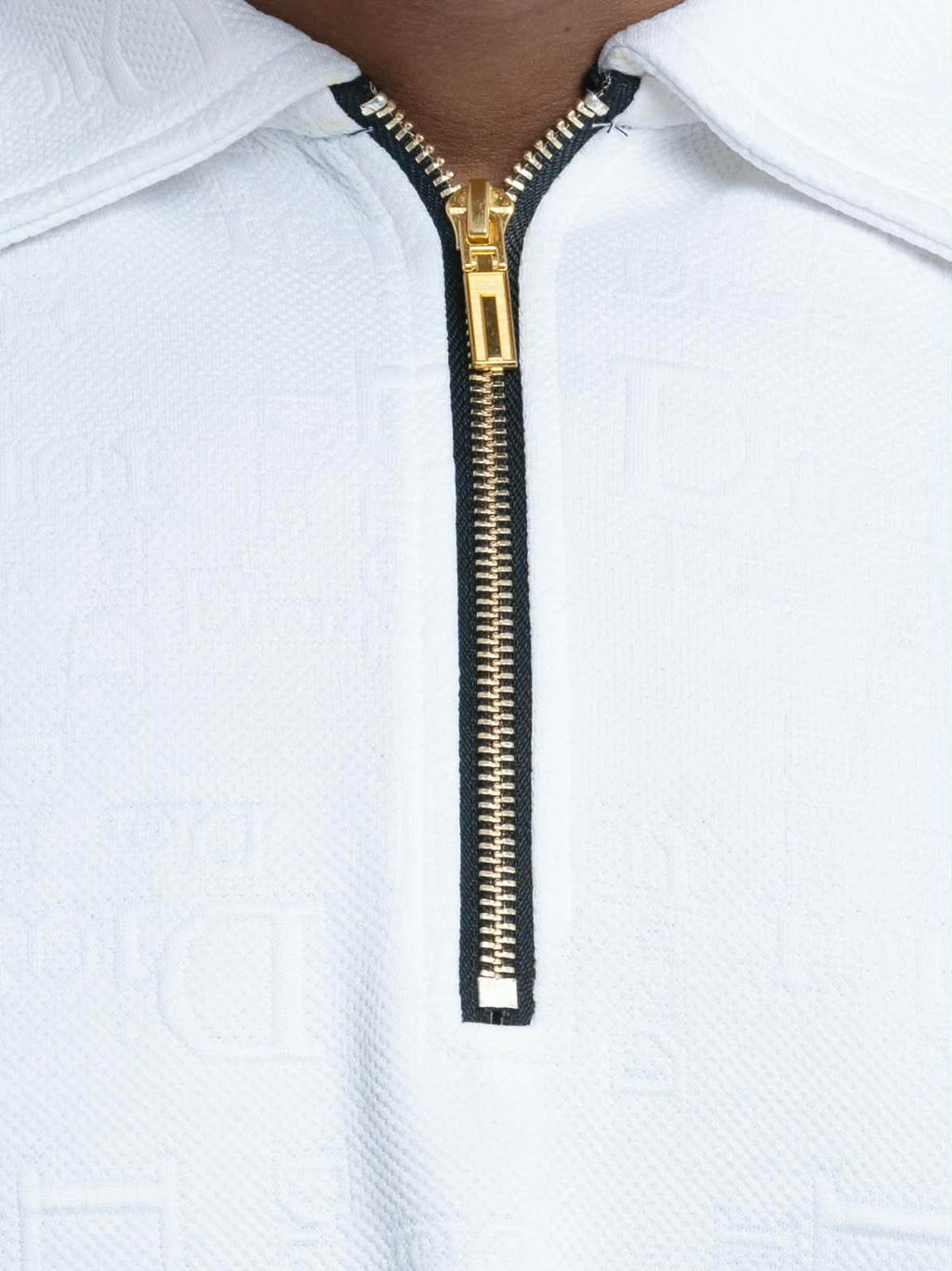 White Premium Dior ambush  zipper Polo Shirt