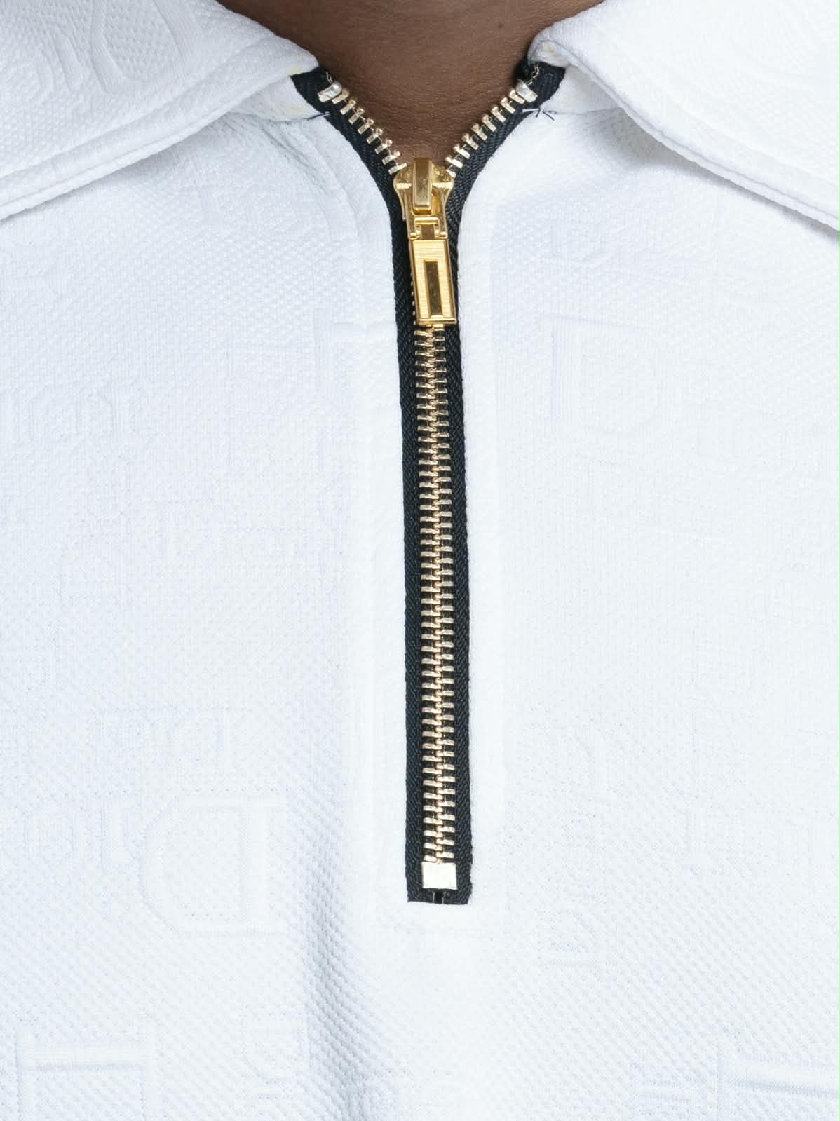 White Premium Dior ambush  zipper Polo Shirt